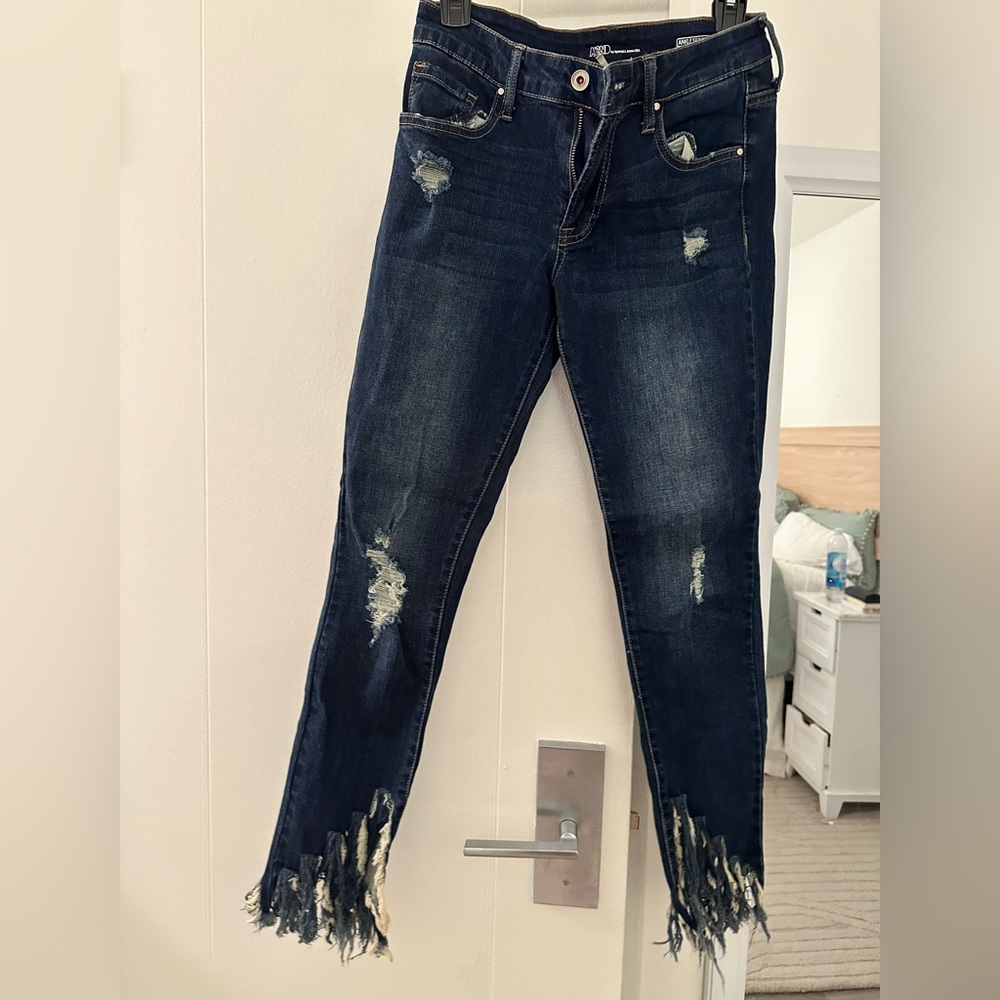 A’2nd Special A Jeans USA distressed ankle skinny jeans
